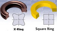 سظح مقطع X-ring Square Ring